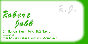 robert jobb business card